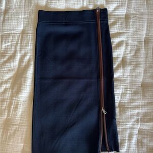Ralph Lauren Navy Pencil Skirt with Zipper